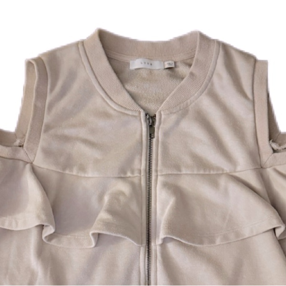 LUSH Ruffle‎ Zip-up Bomber Jacket - Picture 3 of 3